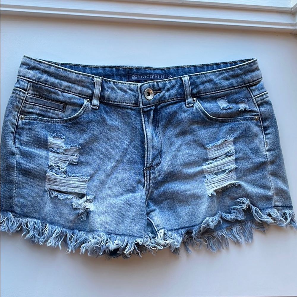 Tractor BLU size 25 jeans shorts